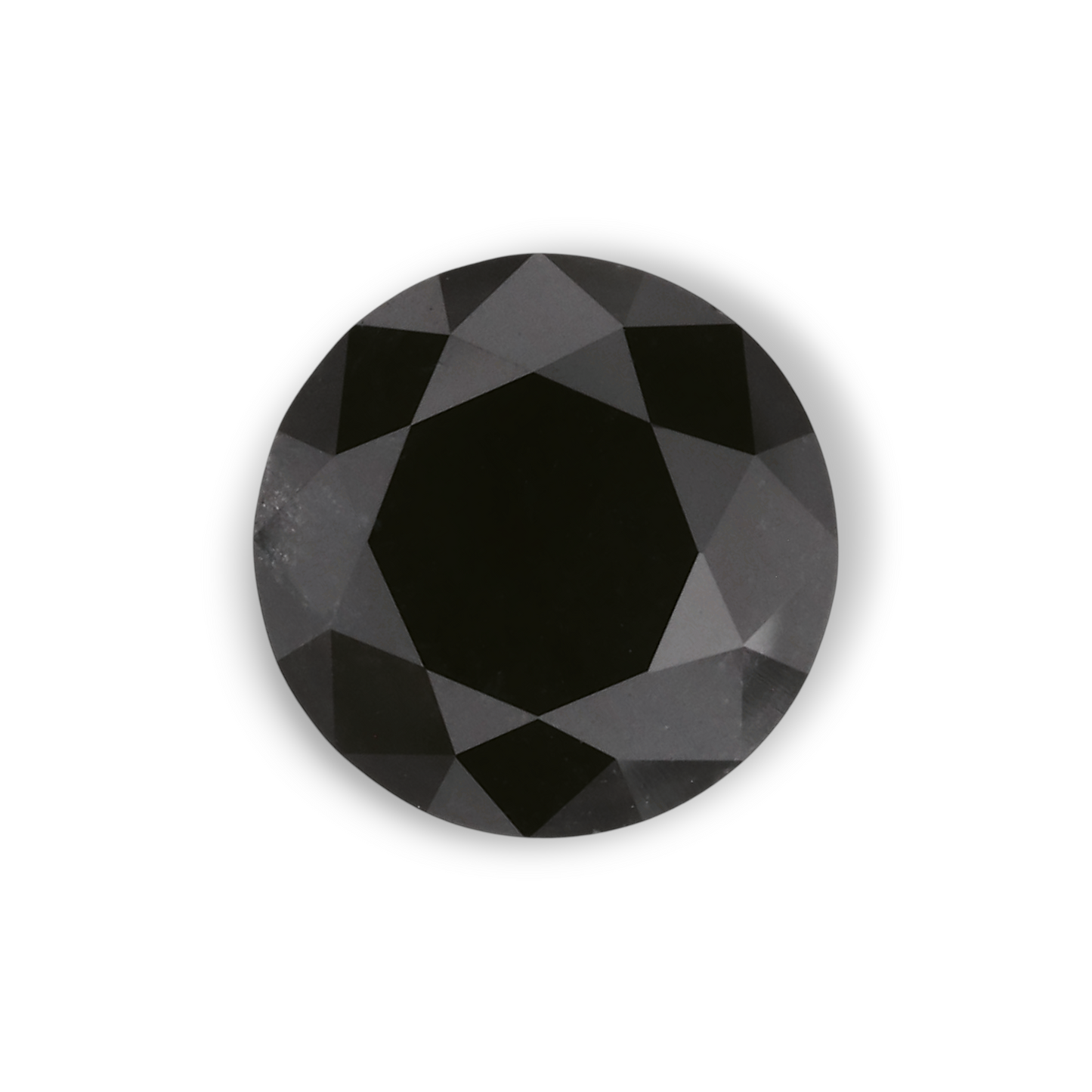 1,48 Karat natürlicher schwarzer runder Diamant (GIA)