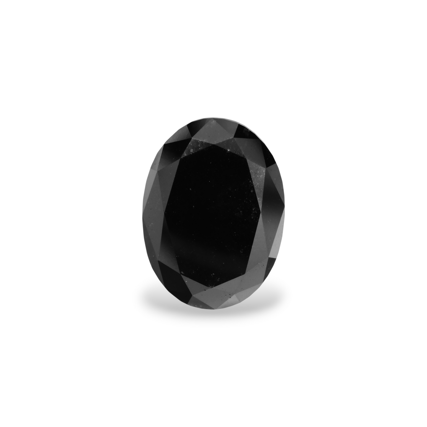 4,44 Karat natürlicher schwarzer ovaler Diamant, GIA-zertifiziert