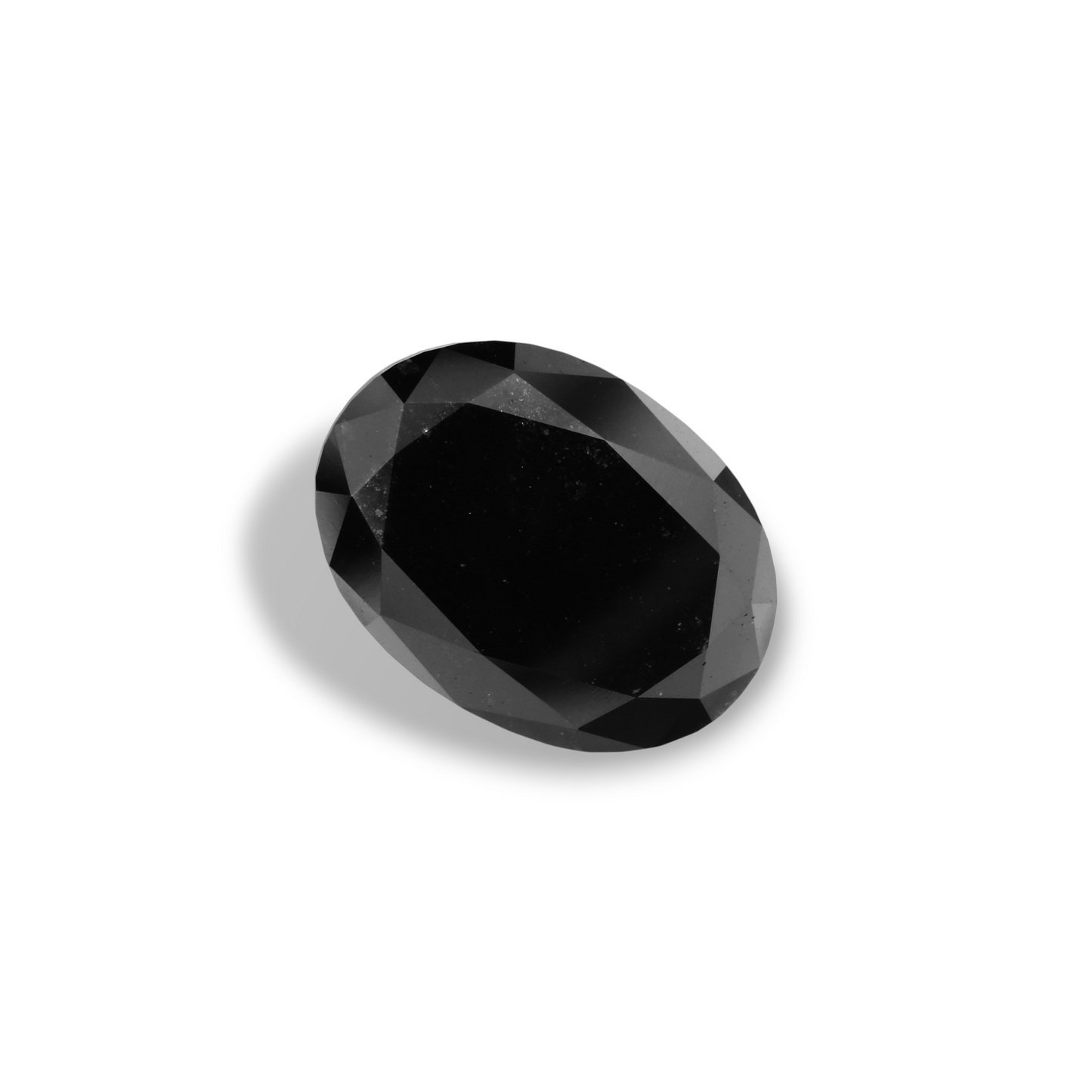 4,44 Karat natürlicher schwarzer ovaler Diamant, GIA-zertifiziert