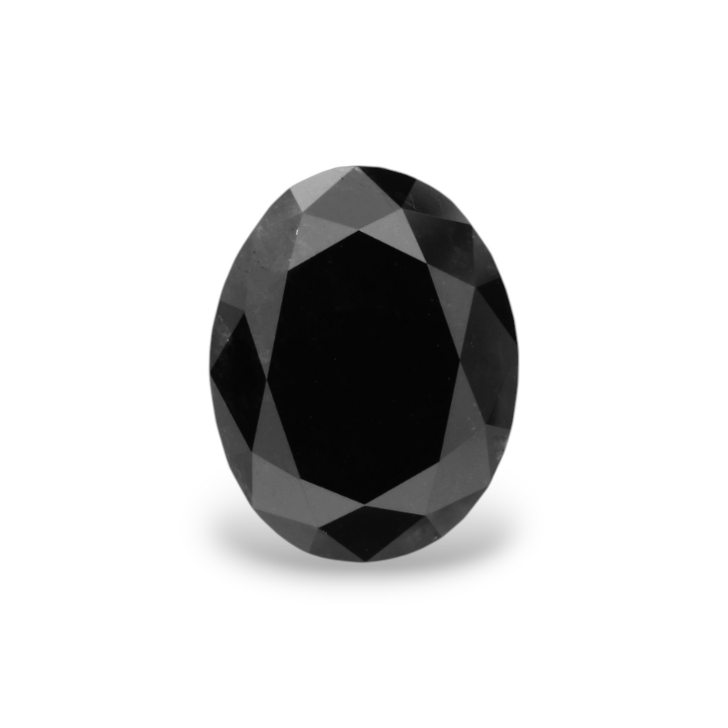 2,59 Karat natürlicher schwarzer ovaler Diamant, GIA