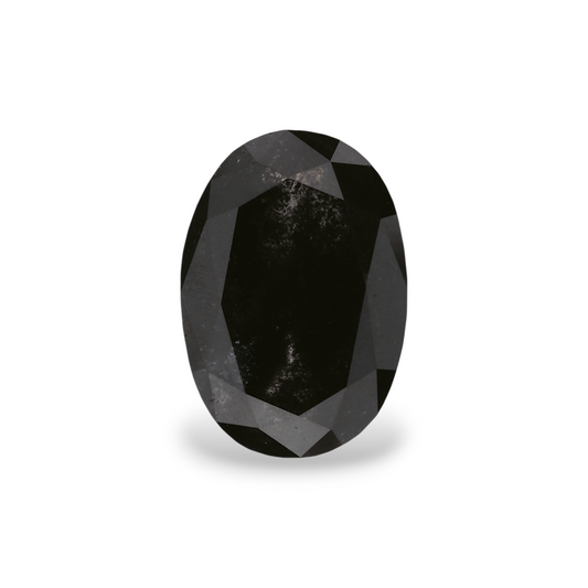 1,67 Karat natürlicher schwarzer ovaler Diamant (GIA-geprüft)