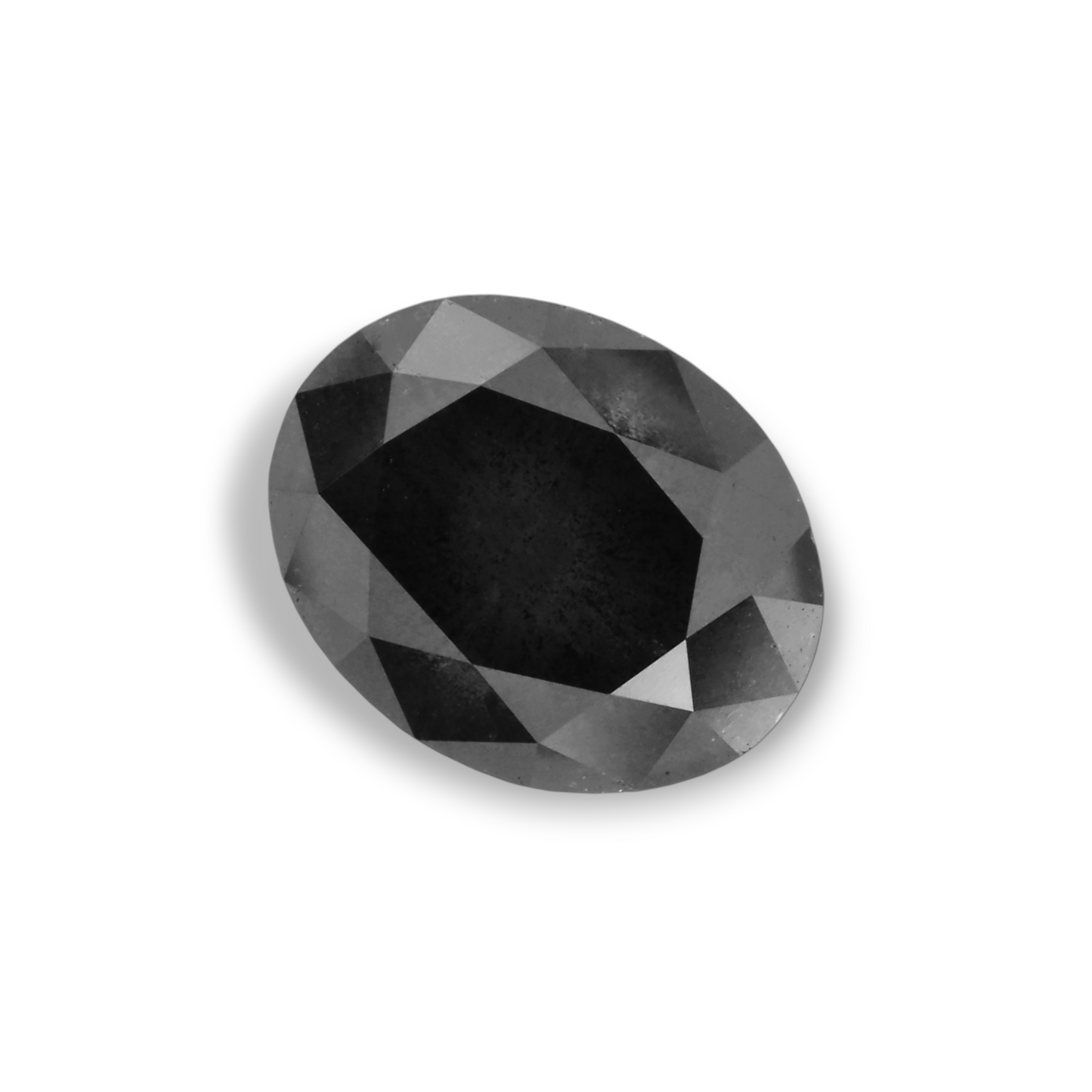 2,32 Karat natürlicher schwarzer ovaler Diamant (GIA-geprüft)