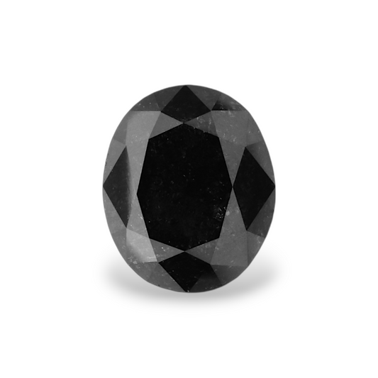 1,3 Karat natürlicher schwarzer ovaler Diamant, GIA-zertifiziert