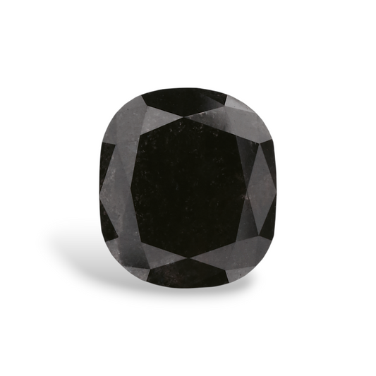 2,22 Karat natürlicher schwarzer Kissen-Diamant, GIA-zertifiziert