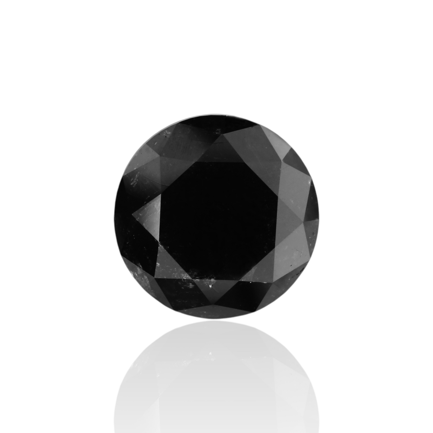 5,05 Karat natürlicher schwarzer runder Diamant (GIA)