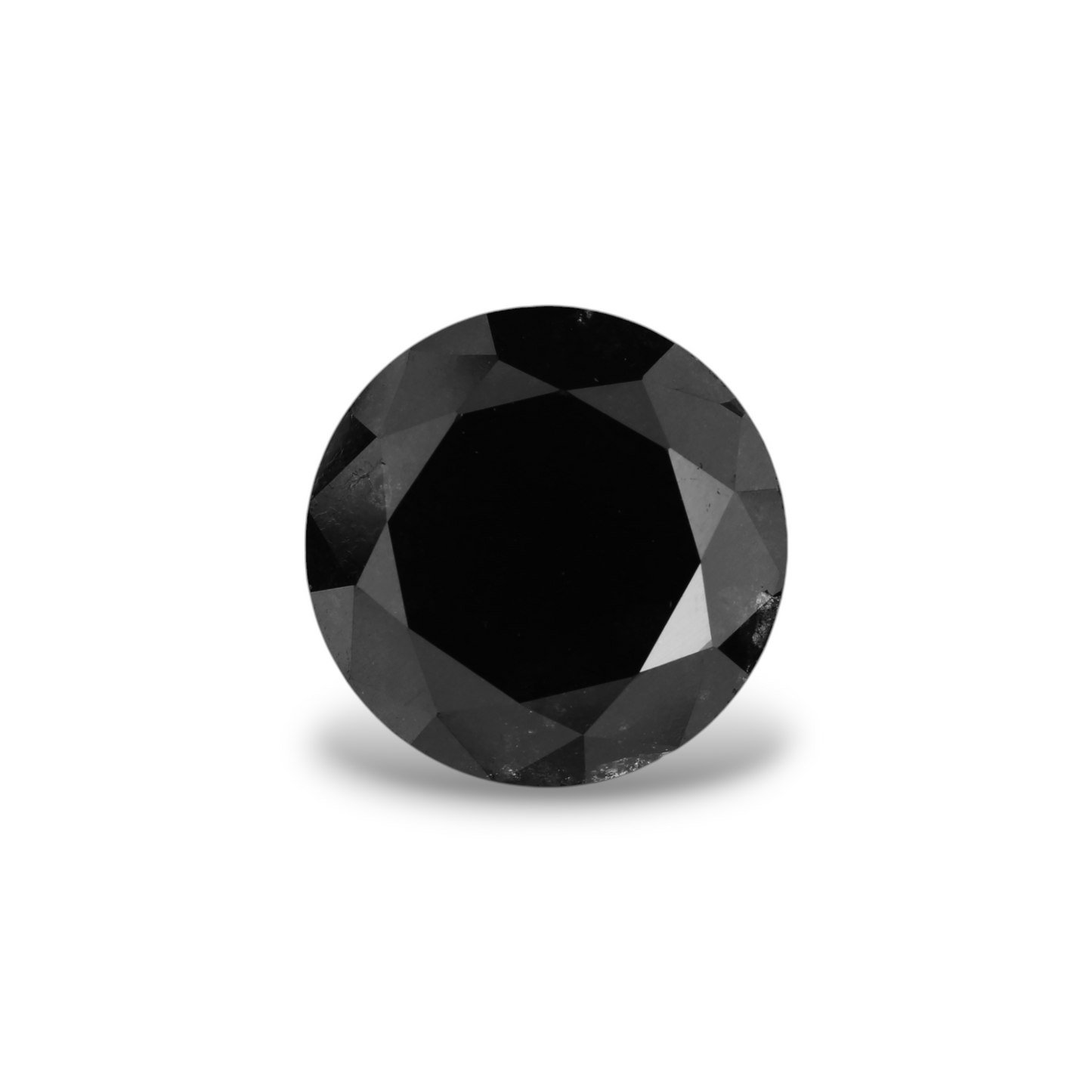 3,58 Karat Natürlicher Schwarzer Runder Diamant GIA