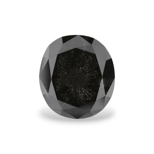 1,94 Karat natürlicher schwarzer ovaler Diamant, GIA-zertifiziert