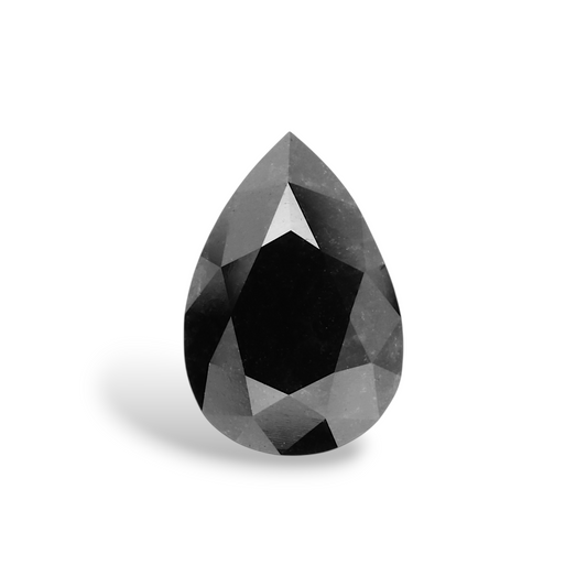 1,09 Karat natürlicher schwarzer Birnendiamant (GIA-geprüft)