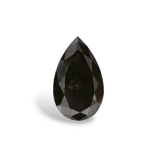 1,09 Karat natürlicher schwarzer Birnendiamant (GIA-geprüft)
