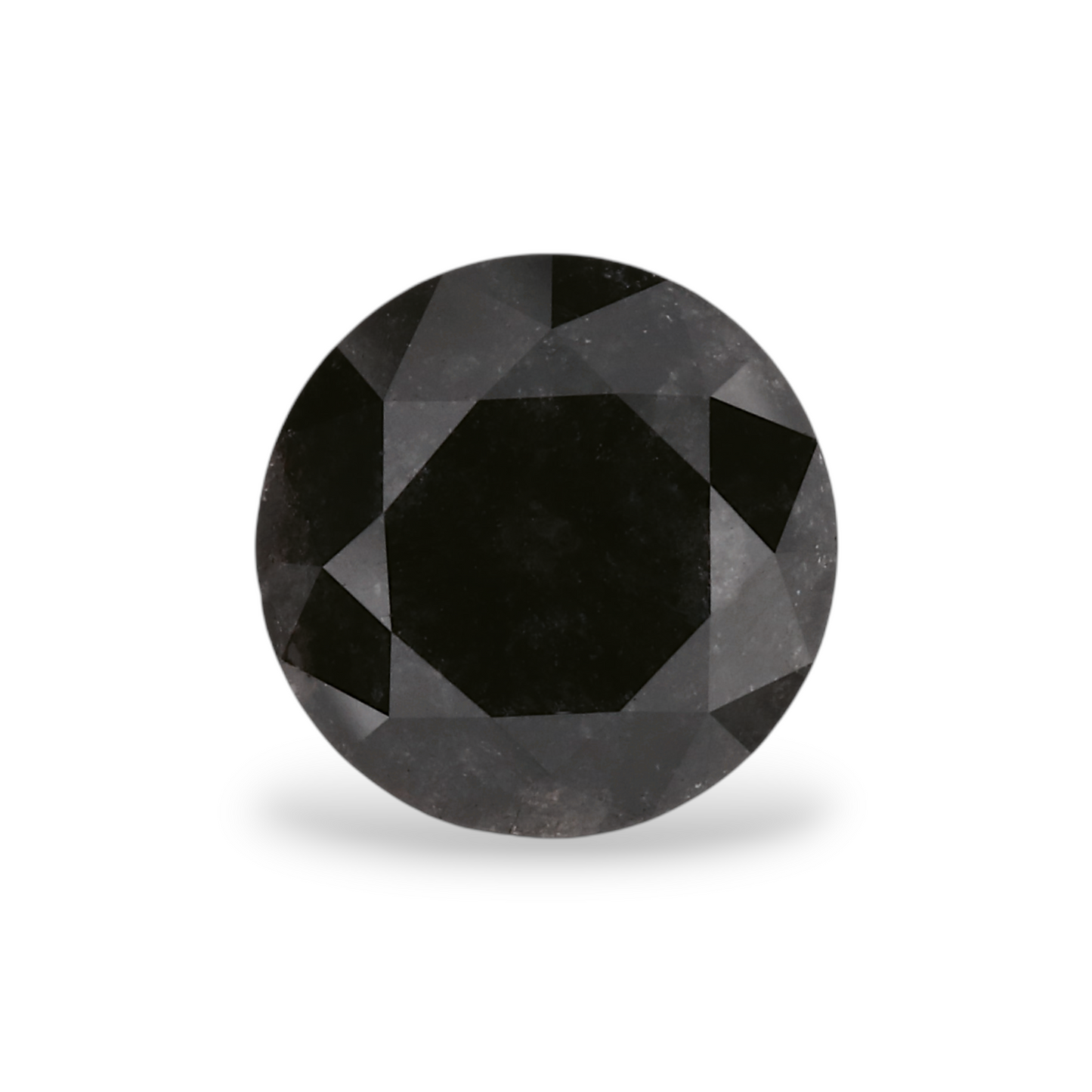 1,42 Karat natürlicher schwarzer runder Diamant (GIA)