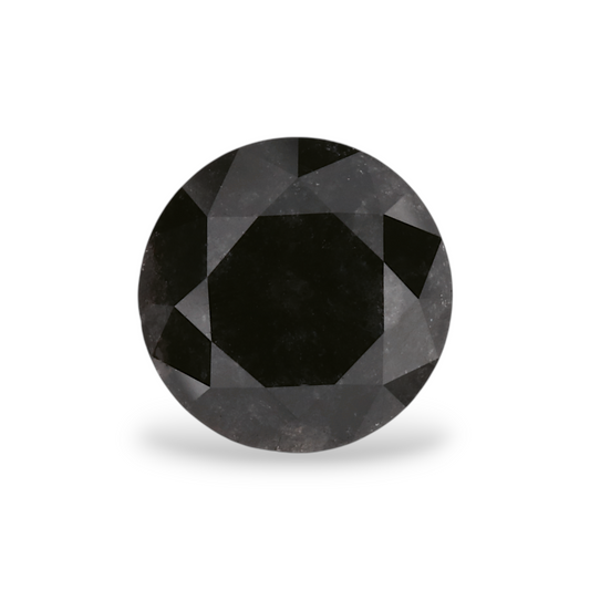 1,42 Karat natürlicher schwarzer runder Diamant (GIA)