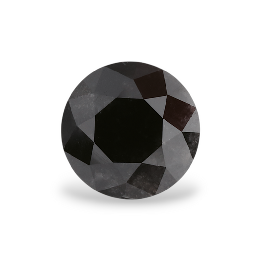 1,22 Karat natürlicher schwarzer runder Diamant (GIA)