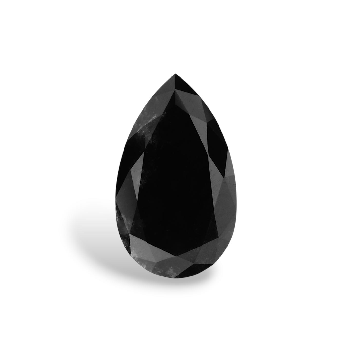 0,71 Karat natürlicher schwarzer Birnendiamant (GIA-geprüft)