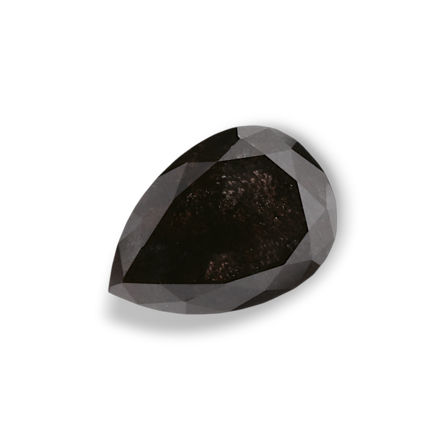 0,98 Karat natürlicher schwarzer Birnendiamant (GIA-geprüft)