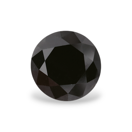 1,53 Karat natürlicher schwarzer runder Diamant (GIA)
