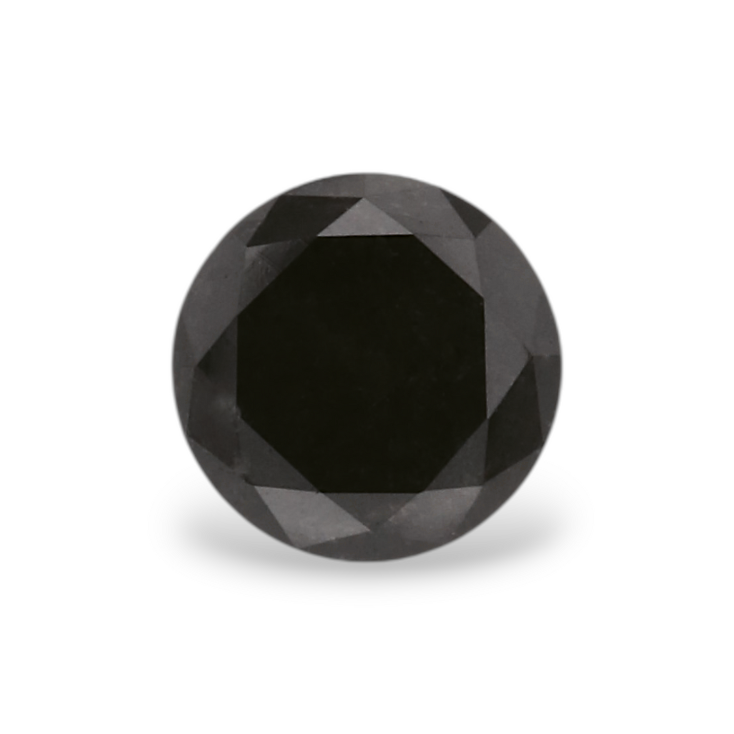 0,42 Karat Natürlicher Schwarzer Runder Diamant GIA