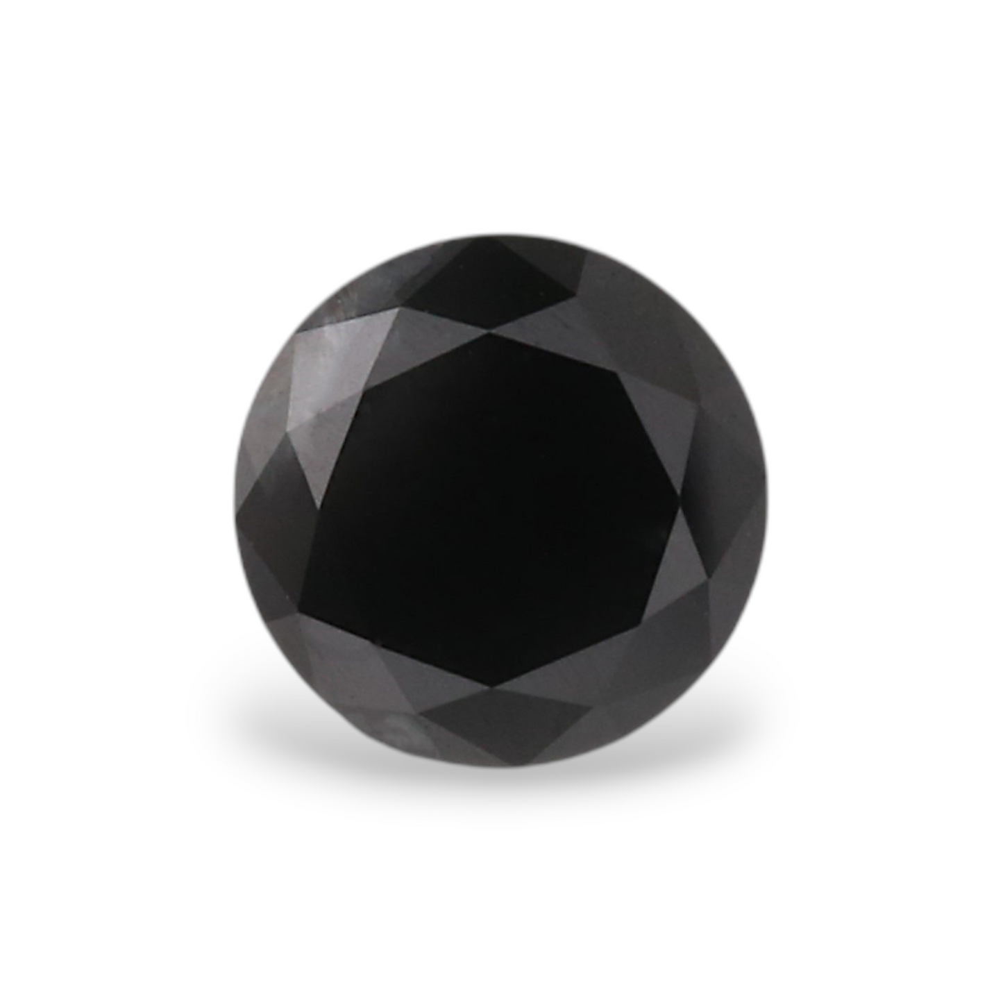 0,48 Karat Natürlicher Schwarzer Runder Diamant GIA