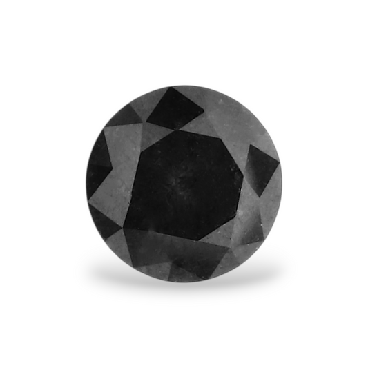 0,28 Karat natürlicher schwarzer runder Diamant (GIA)