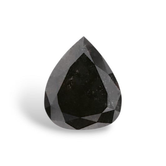 0,50 Karat natürlicher schwarzer Birnendiamant (GIA)