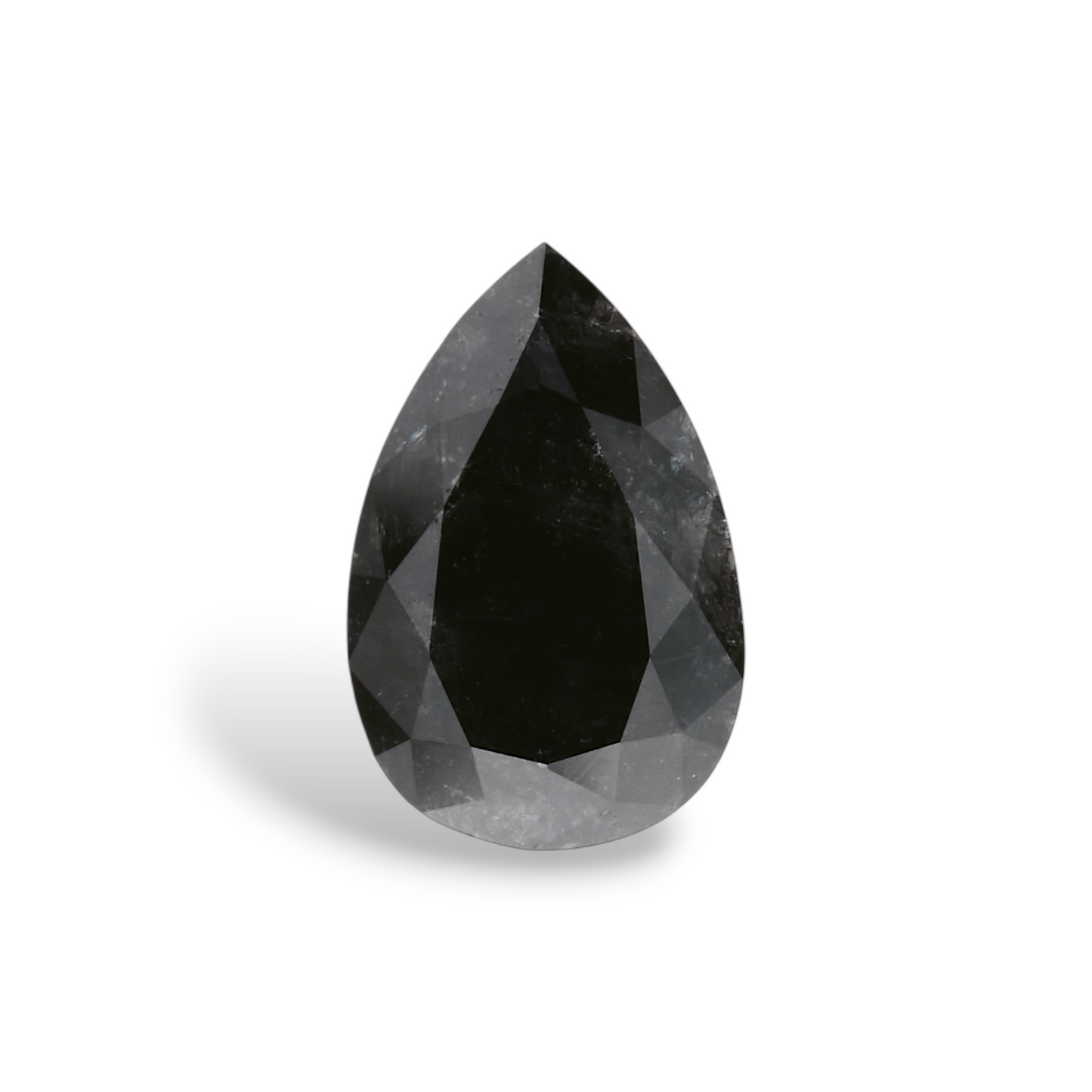1.36 Carat Natural Black Pear Diamond GIA