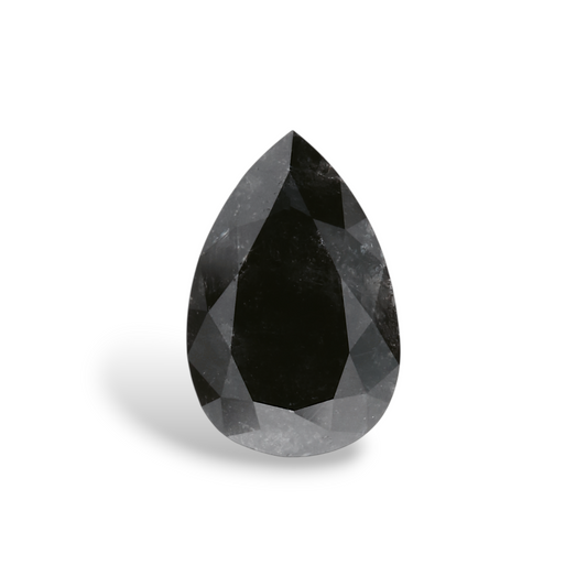 1,36 Karat natürlicher schwarzer Birnendiamant (GIA-geprüft)