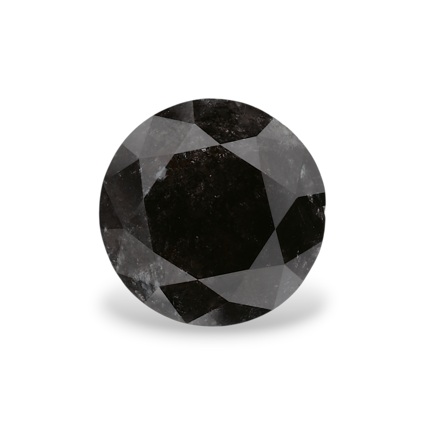 2,62 Karat natürlicher schwarzer runder Diamant (GIA)