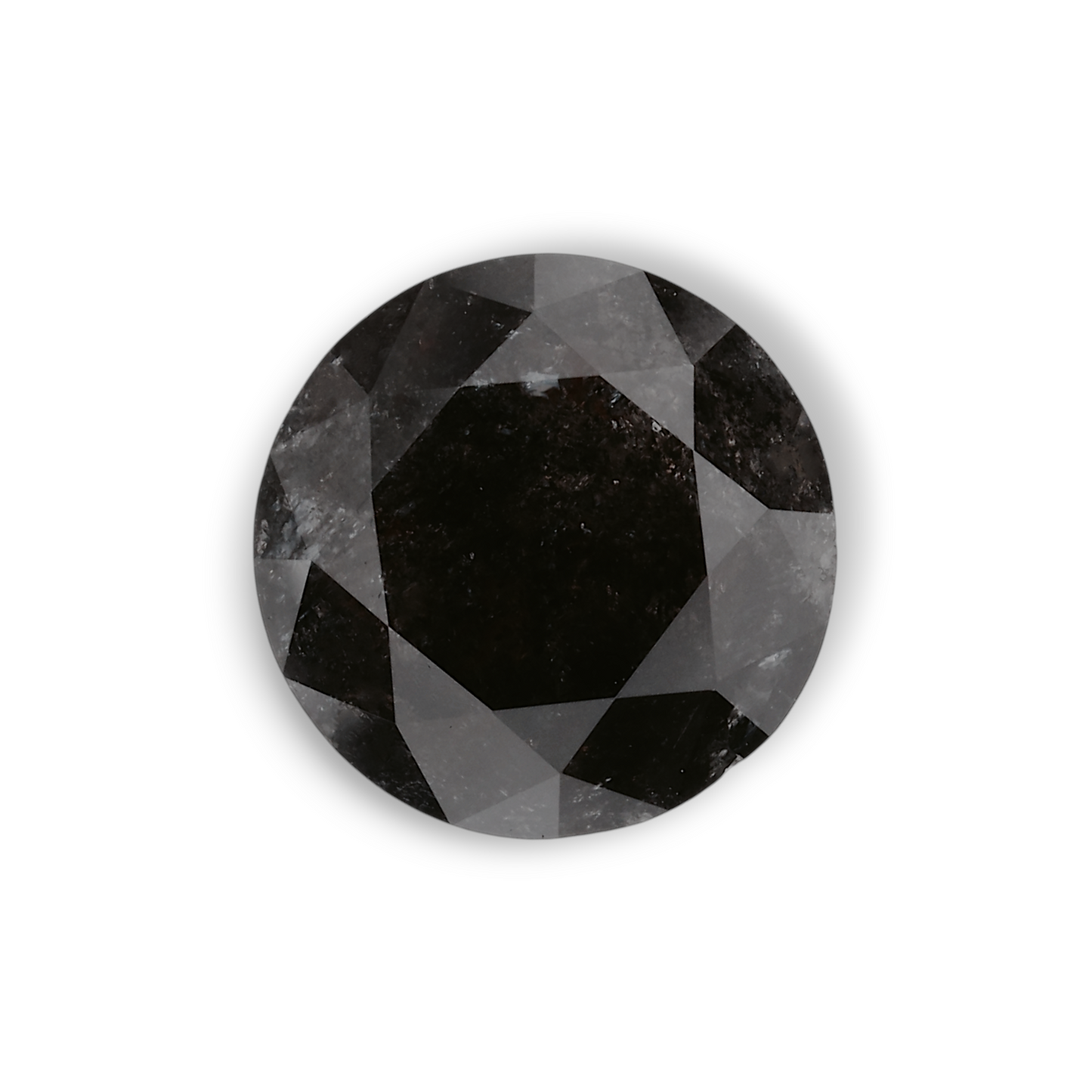 2,62 Karat natürlicher schwarzer runder Diamant (GIA)