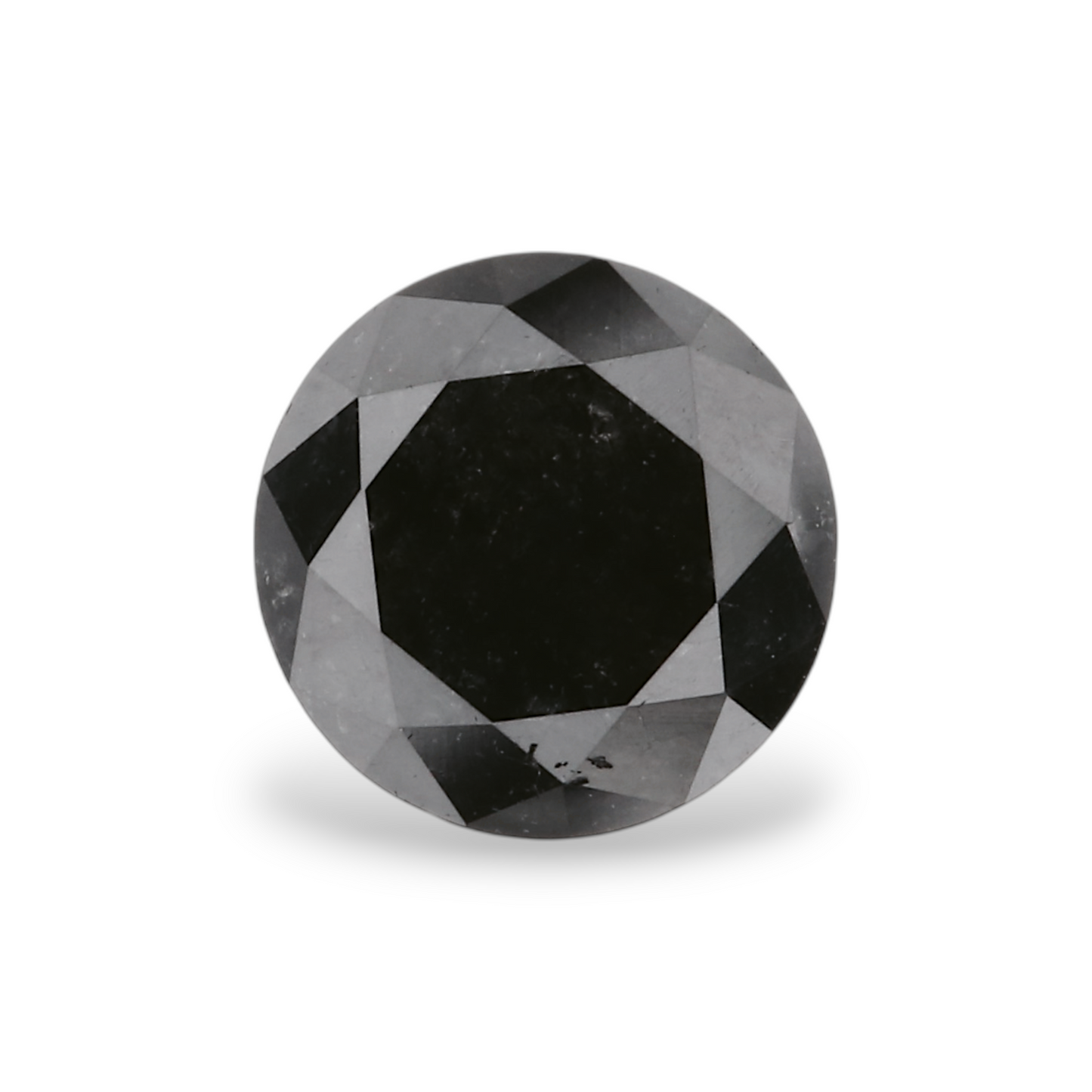 0,97 Karat Natürlicher Schwarzer Runder Diamant GIA