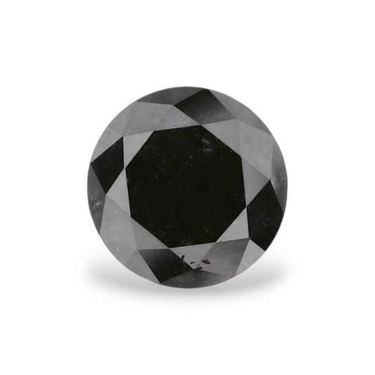 0,97 Karat Natürlicher Schwarzer Runder Diamant GIA