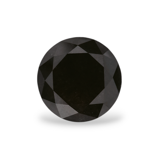 1,67 Karat natürlicher schwarzer runder Diamant (GIA)