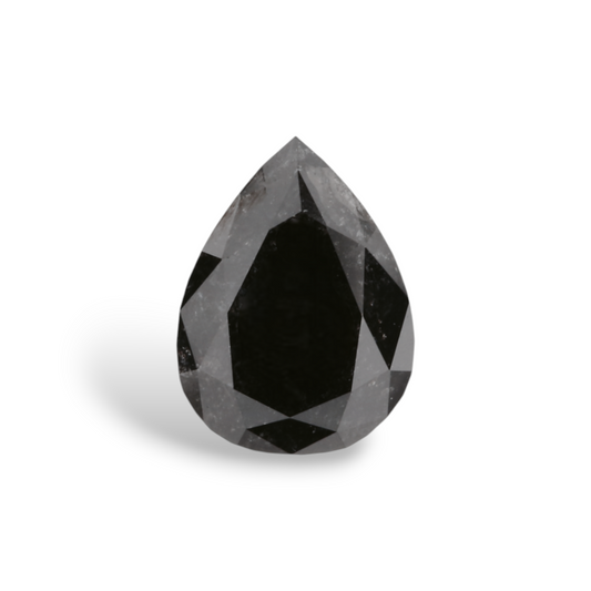1,29 Karat natürlicher schwarzer Birnendiamant (GIA-geprüft)