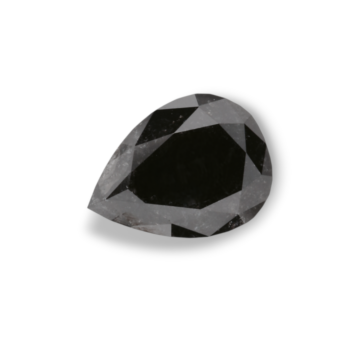 1,29 Karat natürlicher schwarzer Birnendiamant (GIA-geprüft)