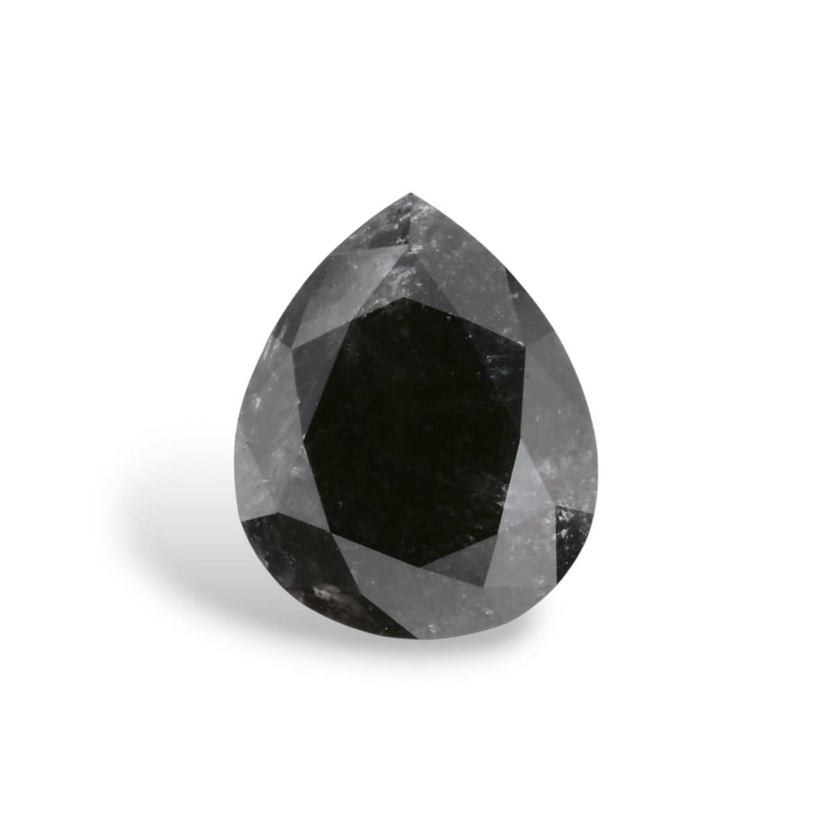 1,68 Karat natürlicher schwarzer Birnendiamant (GIA-geprüft)