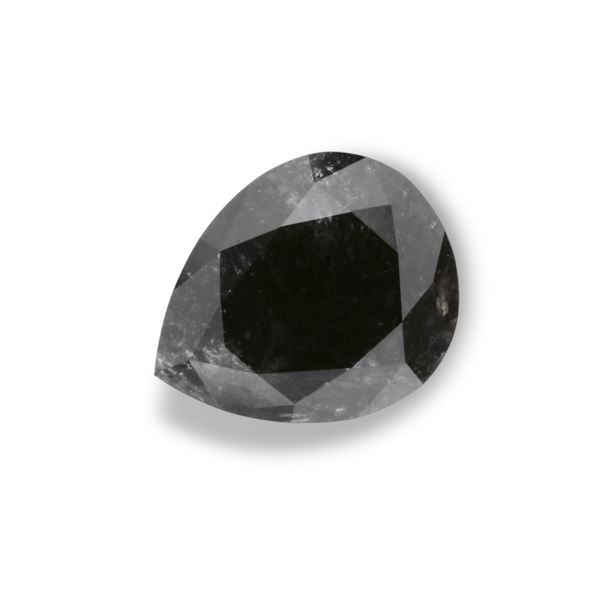 1,68 Karat natürlicher schwarzer Birnendiamant (GIA-geprüft)