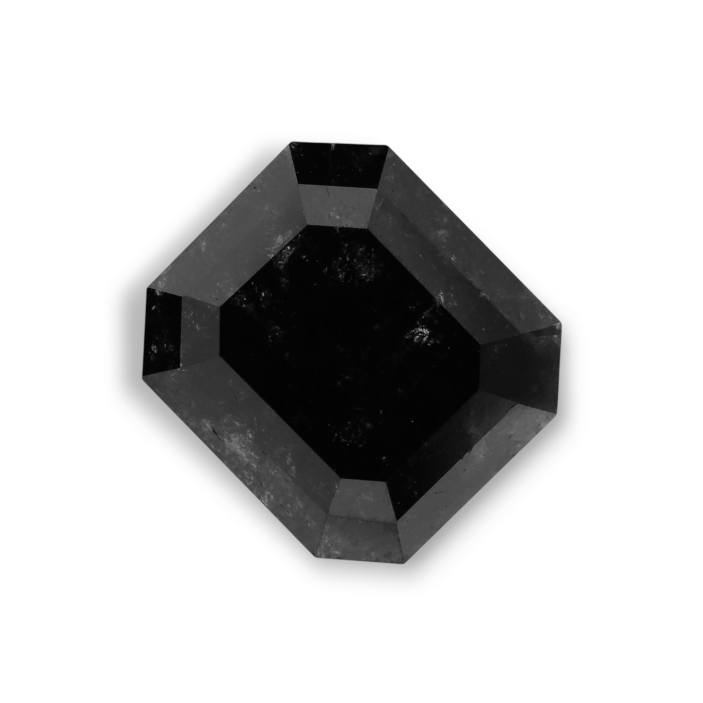 2,82 Karat natürlicher schwarzer Smaragd-Diamant (GIA)