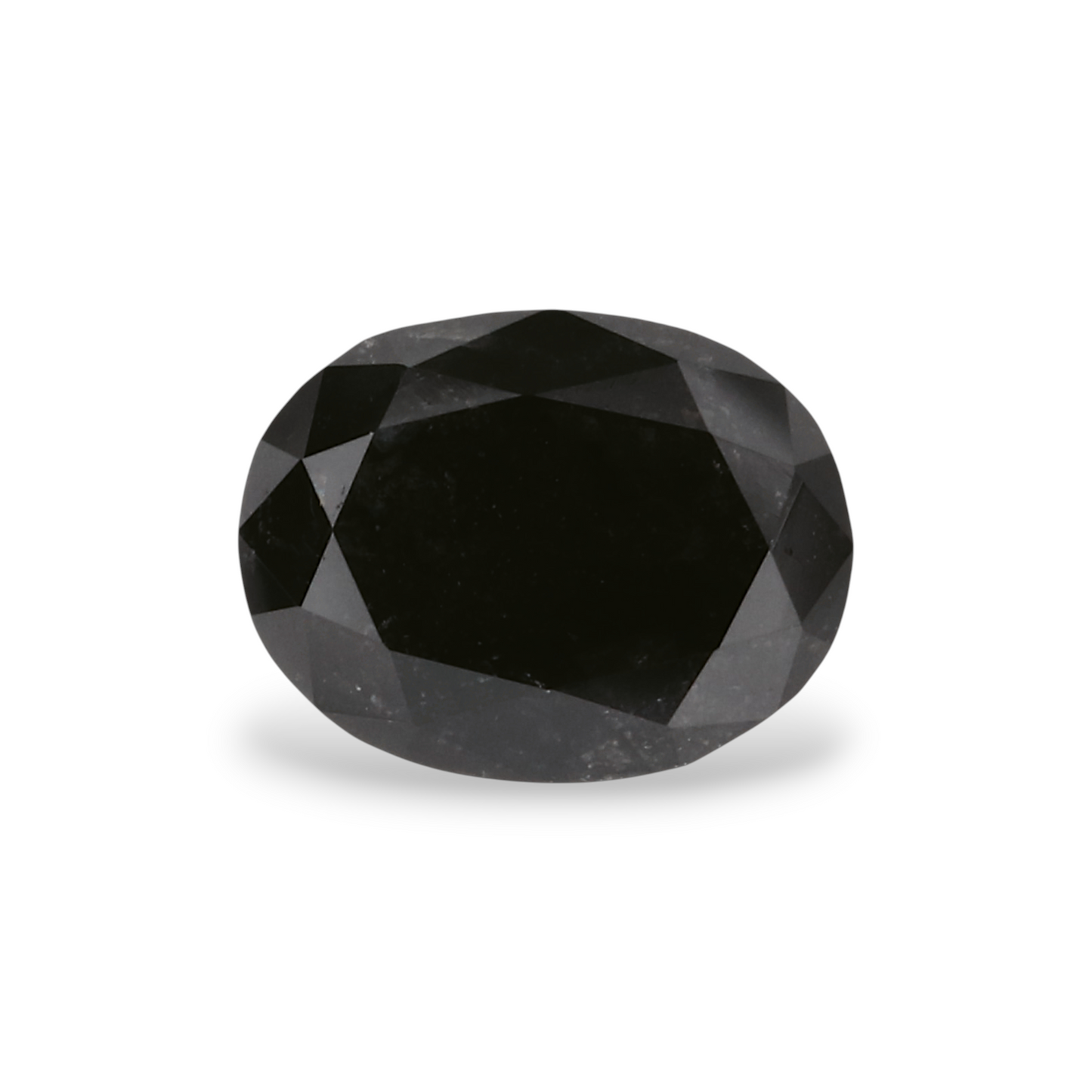 0,79 Karat natürlicher schwarzer ovaler Diamant, GIA