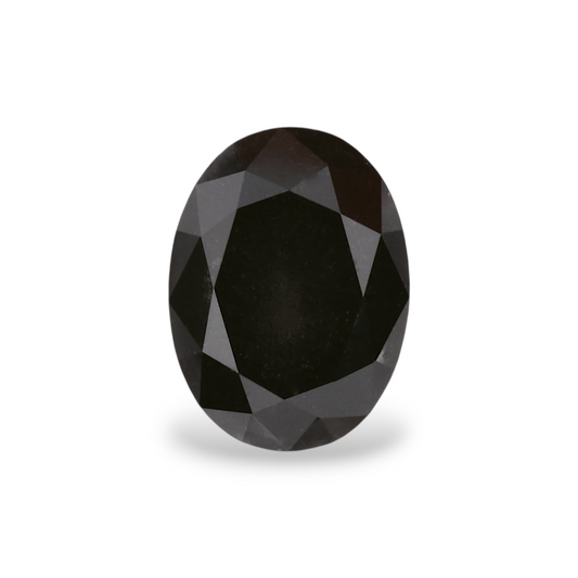 1,22 Karat natürlicher schwarzer ovaler Diamant, GIA-zertifiziert
