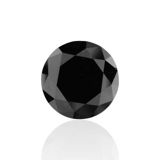 5,98 Karat natürlicher schwarzer runder Diamant (GIA)