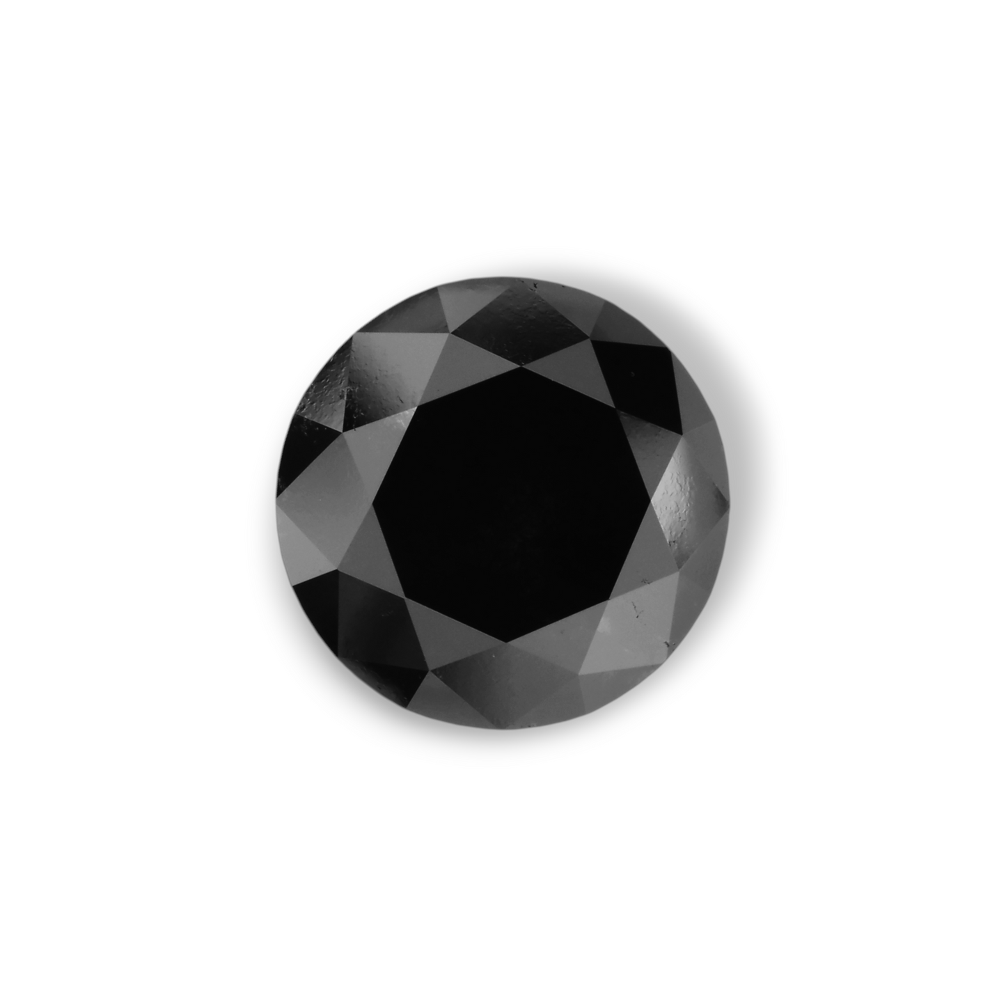 4,22 Karat natürlicher schwarzer runder Diamant (GIA-geprüft)