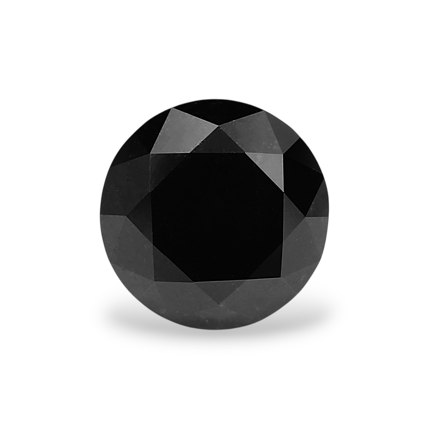 2,00 Karat Natürlicher Schwarzer Runder Diamant GIA