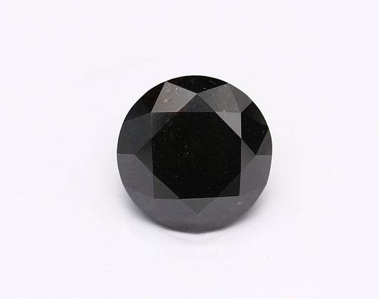 2,00 ct natürlicher schwarzer runder Diamant (GIA-geprüft)
