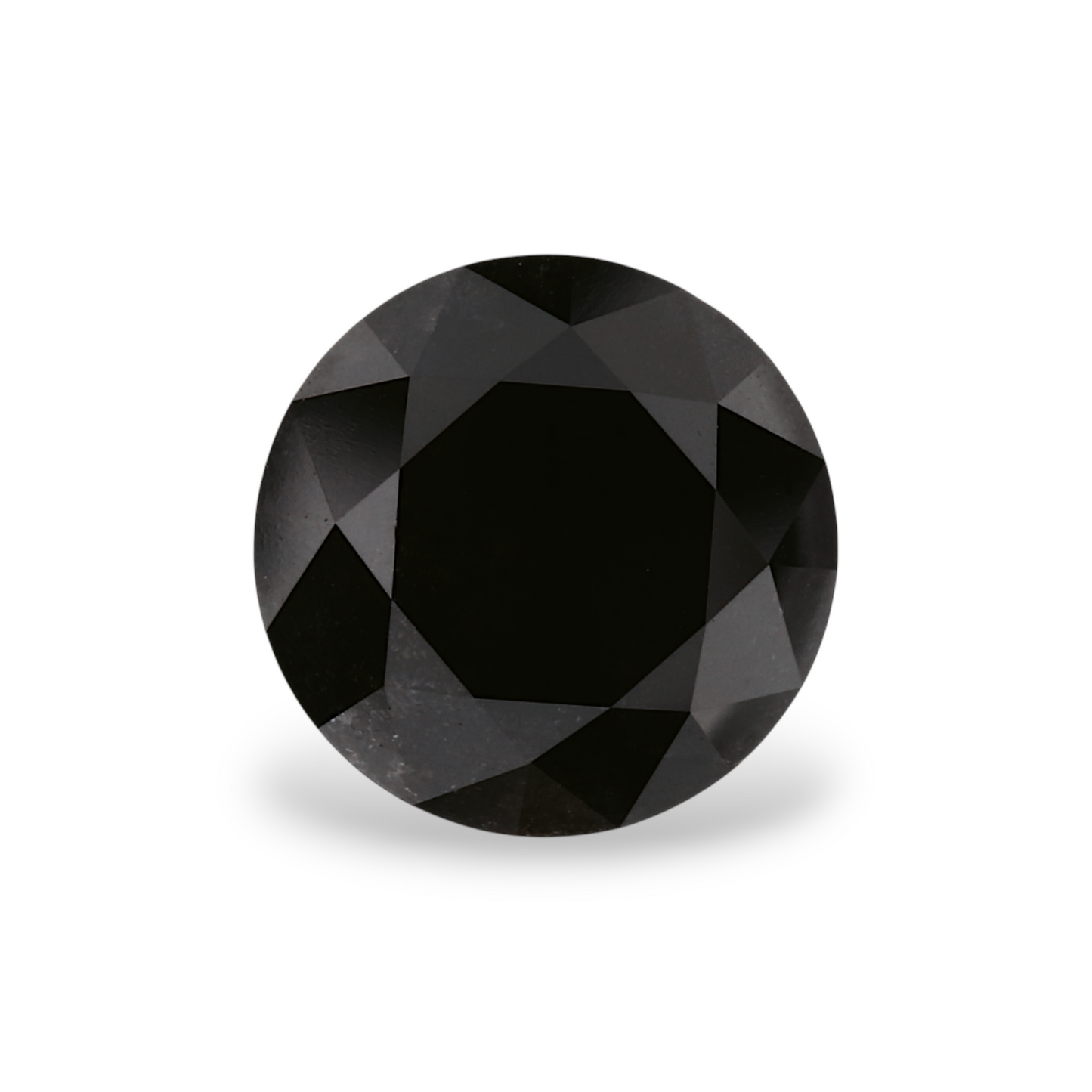 1,90 Karat Natürlicher Schwarzer Runder Diamant GIA