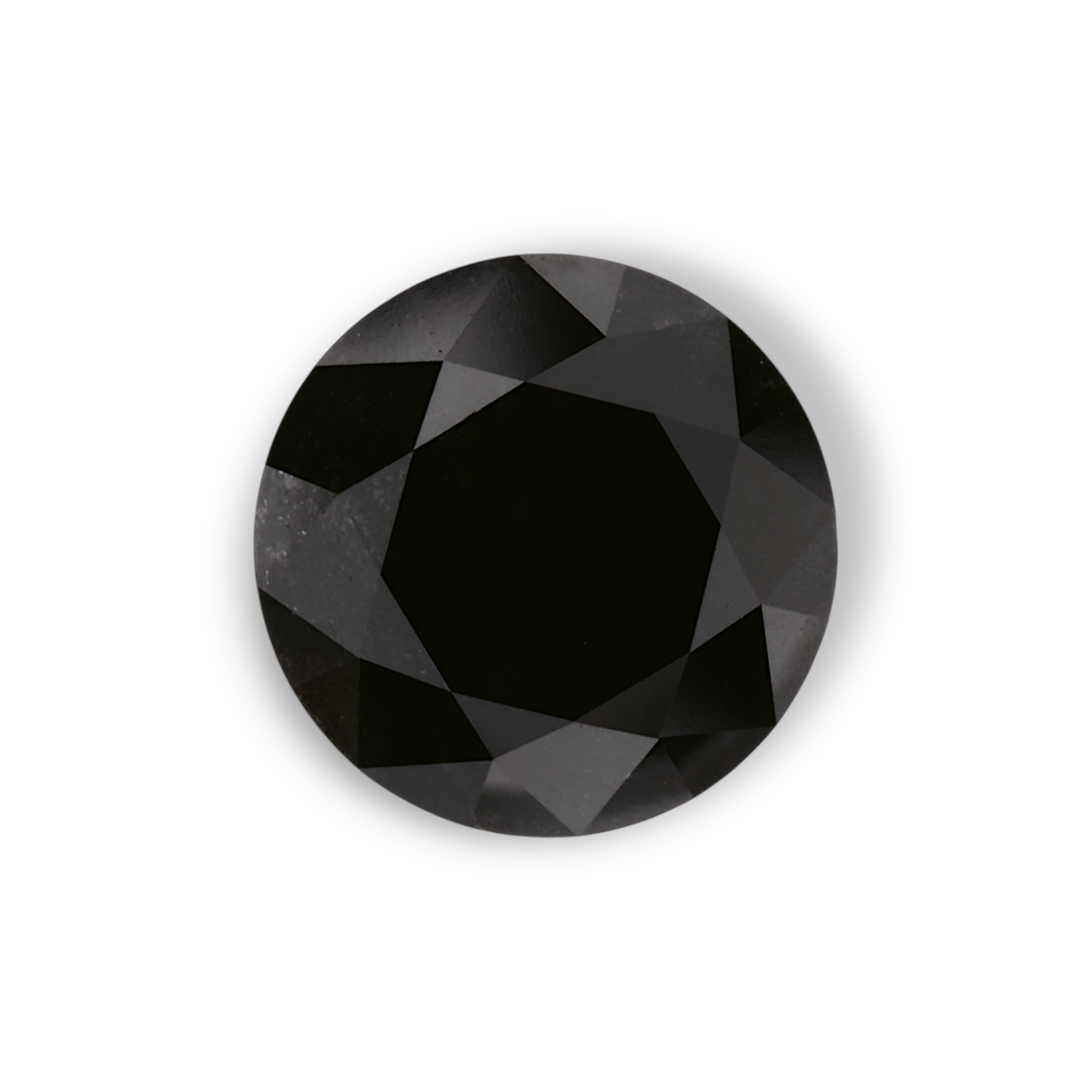 1,90 Karat Natürlicher Schwarzer Runder Diamant GIA
