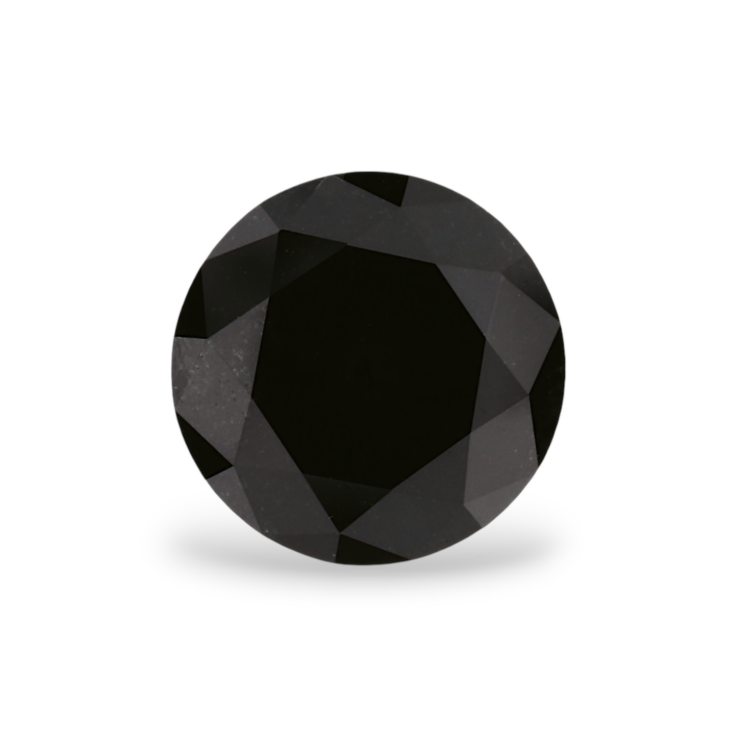 1,73 Karat Natürlicher Schwarzer Runder Diamant GIA