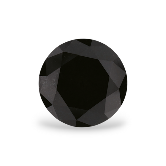 1,73 Karat Natürlicher Schwarzer Runder Diamant GIA