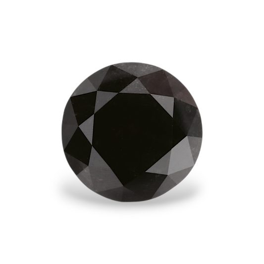 1,06 Karat Natürlicher Schwarzer Runder Diamant GIA
