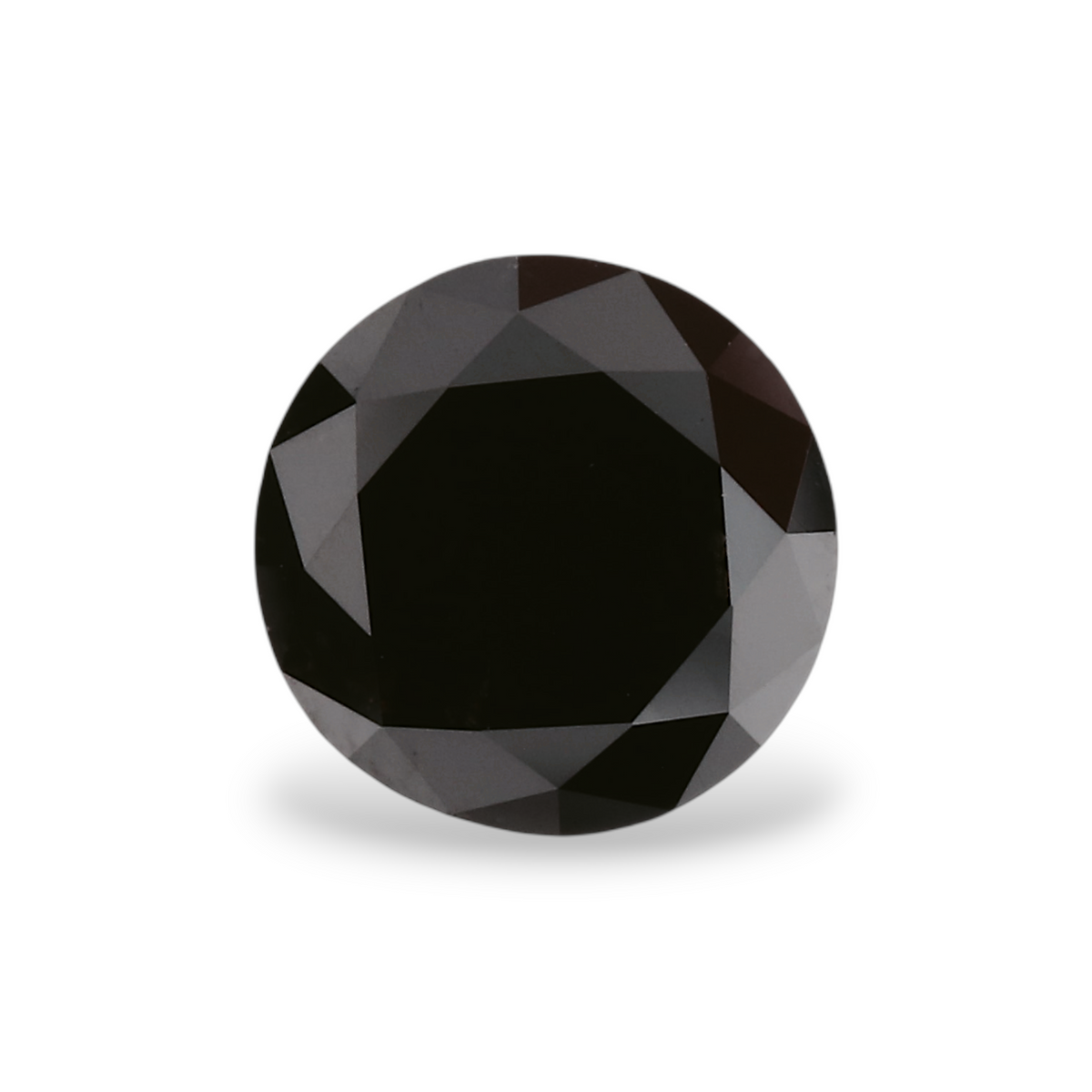 1,06 Karat Natürlicher Schwarzer Runder Diamant GIA
