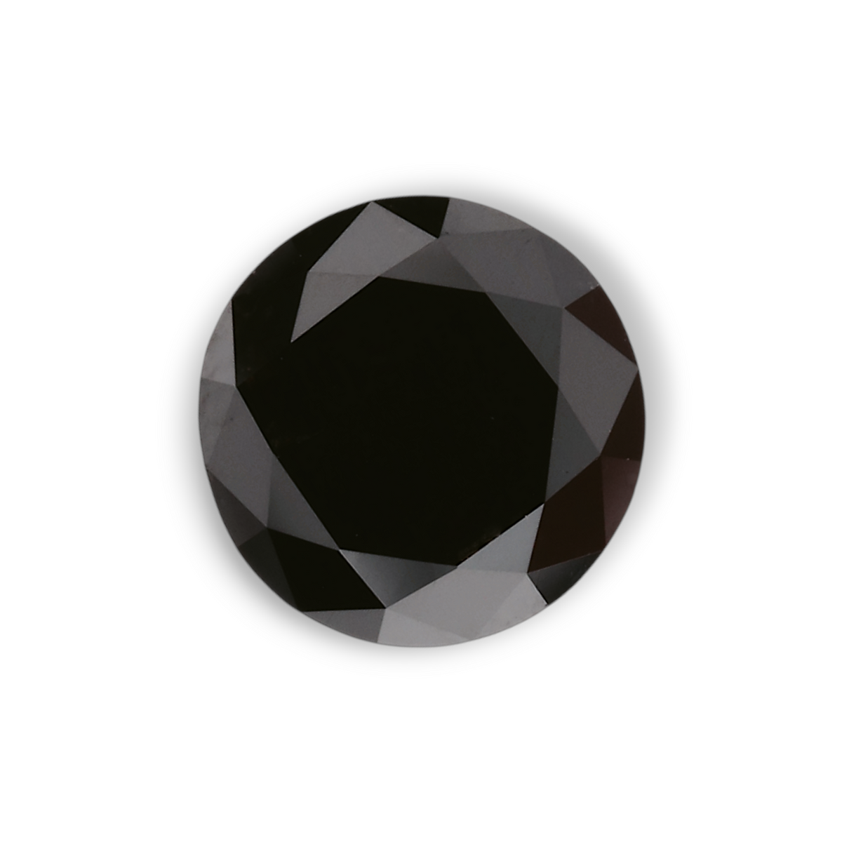 1,06 Karat Natürlicher Schwarzer Runder Diamant GIA