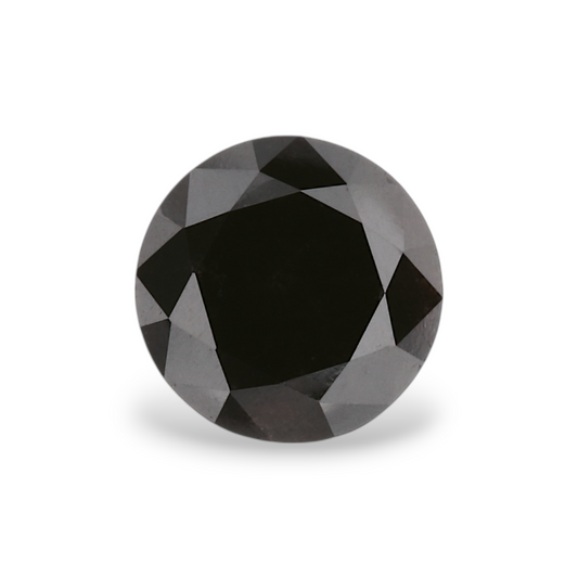 1,02 Karat Natürlicher Schwarzer Runder Diamant GIA