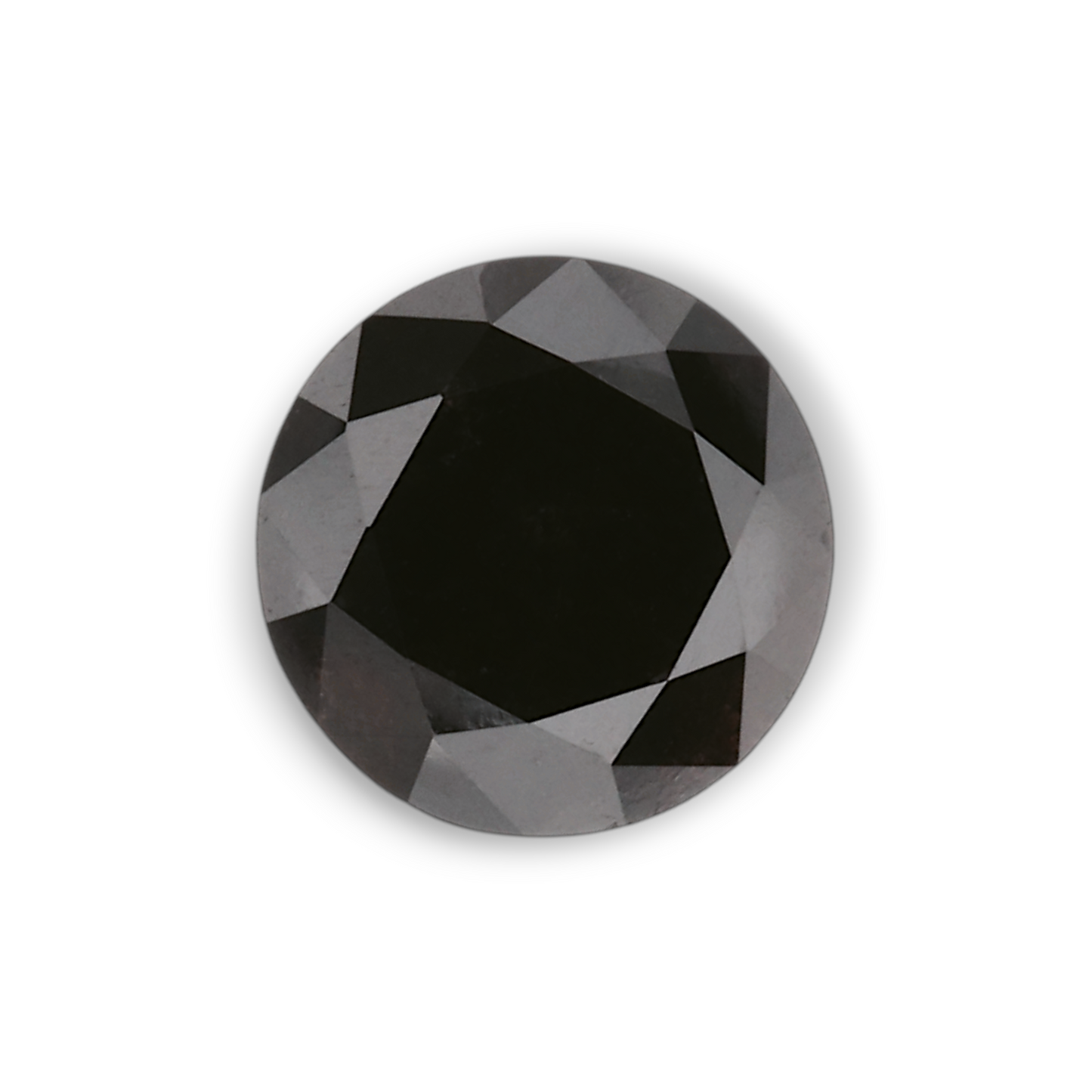 1,02 Karat Natürlicher Schwarzer Runder Diamant GIA